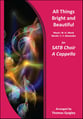 All Things Bright and Beautiful SATB choral sheet music cover